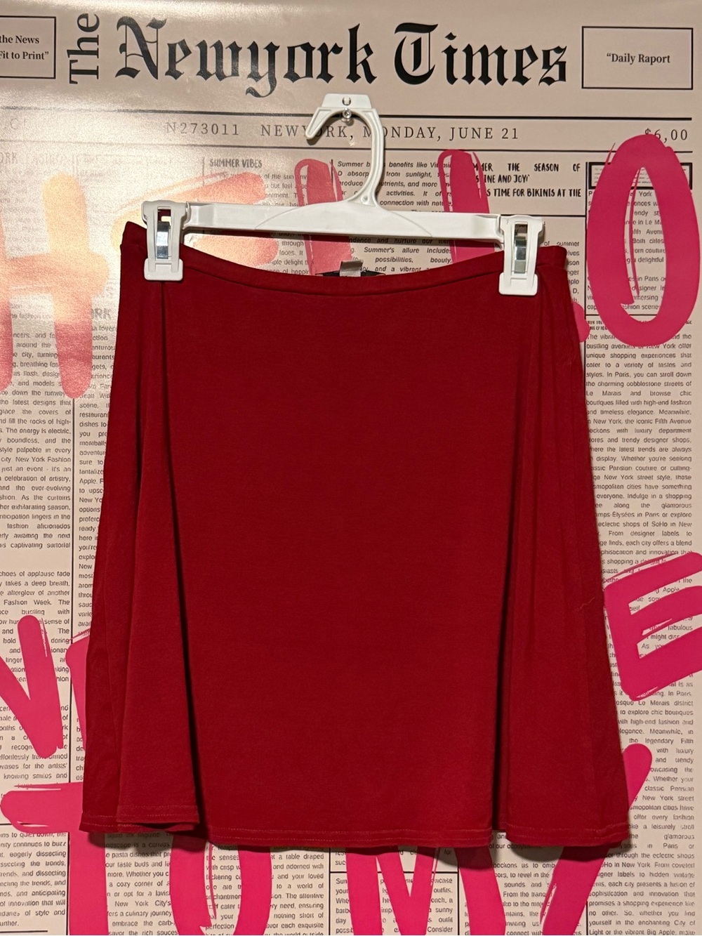Ann Taylor Mini Skirt Burgundy